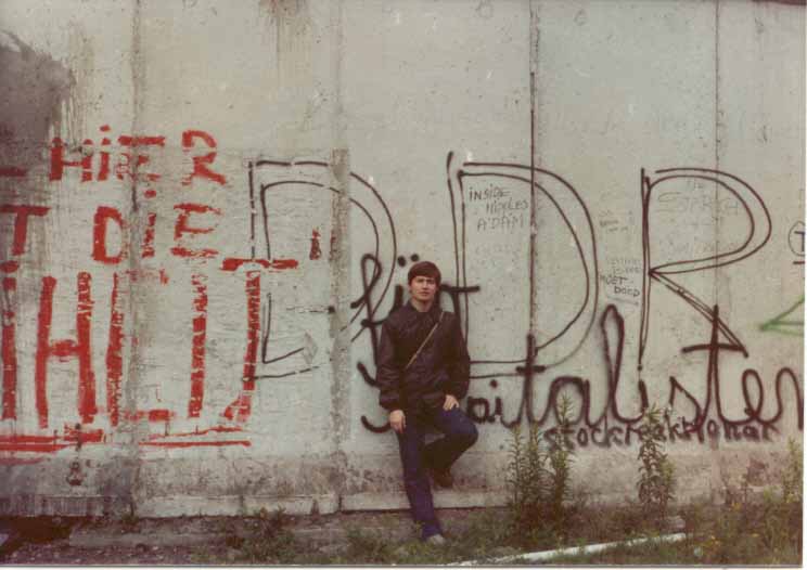 Me at the Berlin Wall, June 1981