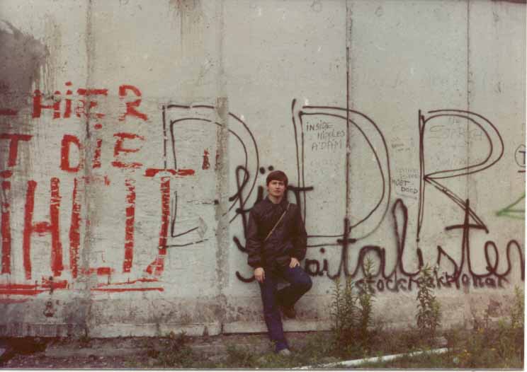 Me at the Berlin Wall, June 1981